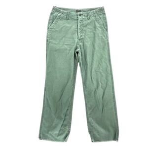 Mother Jeans The Major Sneak Fray Green 30